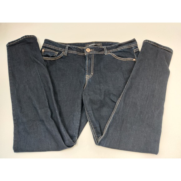 Jordache Denim - Jordache Skinny Jeans‎ Dark Wash Women's Size 16 Stretch Denim Pants